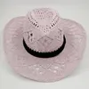 Berets Casual Reithut Cowgirl Cowboy Stroh Sonnenschirm für Sommer Camping Dropship