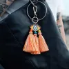 Portachiavi Cordini L Evil Eye Portachiavi con nappa Boho Borsa con ciondoli per borse Borsa da donna Decor Consegna di goccia Am7Na