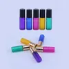 Storage Bottles 500PCS 5ml Frosted Glass Roll On Roller For Essential Oils Empty Parfum Travel