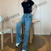 2023 Frauen Plus Size Pants Heiße verkaufende Designer-Mode-Frauen-Casual-Hosen gewaschene Jeans Herren-Streetstyle-Jeans blaue schwarze Jeans