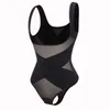 Mesh Thongs Bodysuit Shapewear Women Seamless Full Body Shaper Waist Slim Tummy Control Underwear Flat Belly Underbust Corset