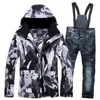 Other Sporting Goods 2021 NEW Lover Men And Women Windproof Waterproof Thermal Male Snow Pants sets Skiing And Alpine Ski Suit men Jackets HKD231106