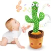 Decoratieve objecten Figurines Oplaadbare danser Cactus voor kinderen USB Dancing Herhaal praten Parlanchin in Spaanse speelgoedkinderen 230406