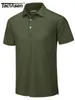 Camisetas masculinas Tacvasen Summer T-shirts casuais camisetas de pólo de manga curta Button Down Down Camisetas de trabalho Pullover de golfe de pesca seca rápida 230406