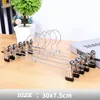 Hangers Racks 5 10pcs Home Stainless Steel Pants Rack Skirt Clip Wardrobe Organizer Clothes Hanger Trouser Drying Socks Underwear 230406