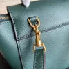 10a Высококачественная бренда Mini Bag Women Women Bloudshish Green Sags Real Кожаные сумки 21 см. Дизайнеры гранулированные телячья пояс пико.