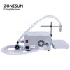 ZONESUN ZS-DP621W Semi automatic Liquid Edible Oil Milk Weighing and Filling Machine Diaphragm Pump Water Bottle Filler