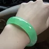 Bangle Real Jades Bangles Women Genuine Natural Burma Stone Fine Jewelry Accessories Jadeite Handmade Bracelet Mens