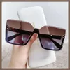 2023 Sonnenbrille Damen Cat Eye Modedesigner neue randlose Großhandels-Sonnenbrille zum niedrigen Preis für Frauen