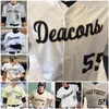 Wake Forest Baseball Jersey NCAA College Josh Hartle Hawke Adam Cecere Sean Sullivan Reed Mascolo Rhett Lowder Kurtz Bennett Wilken Johnson Chris Katz Sheets