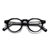 Optiska glasögon för män Kvinnor Retro Designer TVR 516 Fashion Acetate Fiberglas Frames European och American Round Style Anti-Blue Light Lens Plate with Box