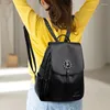 Schultaschen Hohe Qualität PU Leder Rucksäcke Mädchen Luxus Designer Rucksack Frauen Rucksack Große Kapazität Reise Schultasche Sac