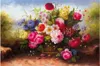 Fonds d'écran WDBH personnalisé Po 3D papier peint à la main réaliste HD nature morte fleurs chambre décor à la maison peintures murales pour murs 3 D