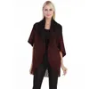 Sciarpe Donna Primavera Autunno Cardigan lavorato a maglia Lady Nappe sciolte Scialle Cappotto maglione a pipistrello Autunno Inverno Avvolgimento di colore graduato Nave di caduta