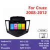 Автомобильное видео Android 12 для Chev Cruze 2008-2012 Car Multimedia Navigation Player CarPlay Auto Stereo Video WiFi