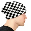 Bérets Classique Damier Skullies Bonnets Casquettes Hommes Femmes Unisexe Streetwear Hiver Chaud Tricot Chapeau Adulte Échiquier Bonnet Chapeaux