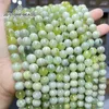 Loose Gemstones Natural Light Green White Mixed Jade Round Spacer 10mm Bead For Jewelry Making Diy Bracelet Necklace Accessory Findings