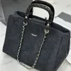 Womens Shoulder Bag 35cm Velvet Silver Hardware Metal Luxury Tote Matelasse Chain Crossbody Bag Travel Airport Bag Classic Black Designer Dress Bags Large Shopping