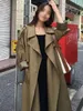 Women's Trench Coats ZIAI sale Spring Autumn Coat Lapel Female Windbreaker long sleeve Lady Trend Casual Jacket ZS72 230404