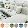 Stoelhoezen Jacquard Waterdichte Bank Dikke Elastische Hoek Effen Couch Cover L Vormige Hoes Protector Thuis 1/2/3/4 zits