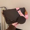 Bolso de mujer 2024 nuevo bolso marrón para mujer bandolera de un solo hombro bolso de cadena de moda clásica de alta calidad 23040