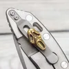 Zła oczy niestandardowy Hinderer XM-18 Składany nóż Cool Titanium uchwyt 100% CPM 20CV Ostrzaste sprzęt zewnętrzny Kieszonkowy EDC Narzędzia przetrwania Copper Dekoracyjny klip