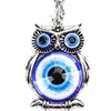 Porte-clés Longes L Blue Evil Eye Nazar Owl Porte-clés Bénédiction Protection Relius Charme Anniversaire Cadeau de Félicitations Drop Livraison Am7Qv