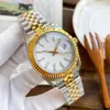 2024 Montre pour hommes 41/36 mm automatique 31 mm/28 mm montres à quartz avec boîte saphir étanche montres de luxe couple montre en or ronde montres en acier inoxydable
