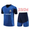 Maillot d'avant-match du club français 2024 MaRseillEs Algérie Kit de maillot d'entraînement pour hommes et enfants 23 24 25 franch MBAPPE garçons ensembles survêtements maillots de football kits camiseta maillot