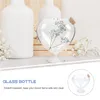 Vases Wishing Bottle Heart Shaped Small Glass Landscape Container Decorative Plants Showing