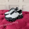 2023 Nuovi scarpe da ginnastica da scarpe da ginnastica di Luxury Mankin Sneakers White Black Leathe