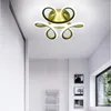 Applique murale nordique de luxe, lustre facile à installer, pendentif LED mental, forme florale, pour salon, chambre à coucher, salle à manger