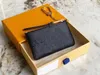 Met stofzakken en doos Dames Heren SLEUTELZAKJE POCHETTE CLES Ontwerpers Mode handtas Dames Heren Creditcardhouder Portemonnee Luxe Portemonnee Tas M62650