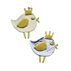 Brooches Fashion Cute Chicken Cartoon Animal Irregular Textured Metal Pin Brooch Badge For Women Coat Scarf Hat Decoration Jewelry