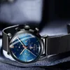 Zegarstka Ailang świetlisty kalendarz czarne mężczyzn zegarki swobodne luksusowe działalność Wodoodporna automatyczna faza księżyca Relogio Masculino 8609
