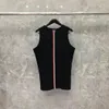 Man T Shirt Sleeveless Designer Vest Breathable Mens Shirts Tank Striped Back Cotton Vests Summer Tees Tops Asian Size M-5XL