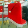 Christmas Decorations 2023 200pc Santa Hat Chair Covers Decor Dinner Xmas Cap Sets Wholesales
