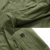 Herenjacks Winter Air Gun Militaire jas Merenwol Tactisch Leger Green Jacket Haped Jacked Jacked Autumn Coat Men's Clothing 230406