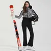 Overige sportartikelen -30 Skipak Dames Winter 2023 Vrouwelijke jassen en broeken Warm 10k waterdicht damesjack Ski- en snowboardkleding HKD231106