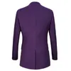 Ternos masculinos 2023 padrinhos formal noivo festa roxo masculino terno fino ajuste smoking blazer terno de casamento para homem noivo 2 pçs