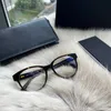 Solglasögon designer ny xiaoxiang stil kattögonplatta myopia glas ram med diamantdekoration ch3431 kan vara utrustad anti-blå ljus h8b1