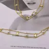 Arc Designer New Double Pearl Necklace Bracelet Women's Advanced Temperament Super Fairy Neck Chain