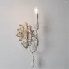 Wall Lamp E14 Candle Retro Handmade Light Aisle Corridor Sconces Bedroom Bedside Decor Living Room Lamps Home Lighting