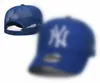 Modedesign brev new york män hattar baseball cap boll mössor för man kvinna justerbar hink hatt mössor kupol toppkvalitet n-5