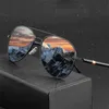 Zonnebrillen 2022New Classic Polarisated Light Sunglasses Men Luxury merk Designer bril Retro Hoogwaardige metalen Drive Male Goggle No Box P230406