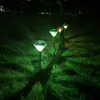 Gräsmatta lampor 4st LED Diamond Lawn Lamp utomhus vattentätt solenergi trädgård landskap gård park villa väg lampor dekoration p230406