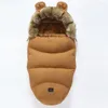 Filtar 0-3 år gammalt kuvert i barnvagnen baby sovsäck vinter strumpor sömn vindtät varm sovsäck fotmuff för