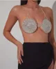 Soutien-gorge en cristal brillant pour femmes, haut en strass, chaîne de poitrine, bijoux de corps Sexy, Lingerie de Festival, harnais, Bikini pour femmes