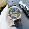 Yupoo Nieuwe luxe herenhorloges Groot vliegwiel 42 mm groot automatisch Mechanisch horloge ontwerper hoge kwaliteit Topmerk maanfase lederen band Mode Cadeau stijl één