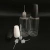 Needle Bottle 10ml PET Long Thin Metal Tip Plastic Dropper Bottles with Caps Dctmb